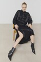 Answear Lab fustă WA24.SDD008 negru WA24