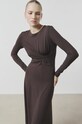 Платье Answear.LAB WA24.SUD008 коричневый