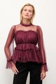 Answear.LAB bluzka bordowy 81065.FLK