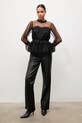 Блузка Answear.LAB 81065.FLK чорний WA25