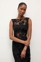 Answear.LAB bluza rotund negru 93699.iak