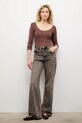 Лонгслів Answear.LAB LF.716775.TOS коричневий WA25