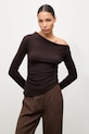 Tričko s dlhým rukávom Answear.LAB hnedá 16527.TOS