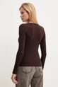 Odzież Answear.LAB longsleeve SNG.TSD025.TOS brązowy