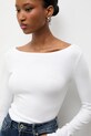 Answear.LAB longsleeve biały dv.hit.sng.tak