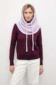 Answear.LAB kominiarka z wełną merino fioletowy balaklava