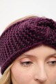 Answear.LAB opaska z wełną merino melanż bordowy 2305005-016