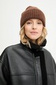 Answear.LAB czapka z wełną WA25-CDD001 brązowy