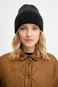 Answear.LAB czapka z wełną melanż czarny WA25-CDD001