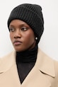 Answear.LAB czapka z wełną WA25-CDD001 czarny