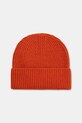 Answear.LAB czapka wełniana wełna pomarańczowy WZ24-CAD00J.cms