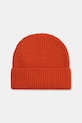 Answear.LAB czapka wełniana wełna pomarańczowy WZ24-CAD00J.cms