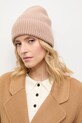 Answear.LAB czapka wełniana wełna beżowy WZ24-CAD00J.cms