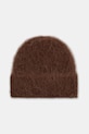 Answear.LAB czapka kaszmirowa wełna brązowy WZ24-CAD00M.cms
