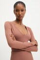 Answear.LAB komplet- longsleeve i spódnica vd1802.vd10702e3.FLK brązowy WA25