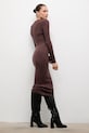 Answear.LAB sweter i spódnica brązowy MC7575.fh