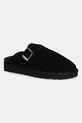 Answear.LAB kapcie zamszowe czarny AW25.9