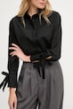 Košile Answear.LAB s elastanem černá 93075a