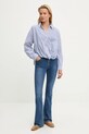 Bavlněná košile Answear.LAB MA1307 modrá WA25