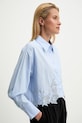 Bavlněná košile Answear.LAB modrá LE-021