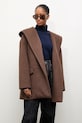 Шерстяное пальто Answear.LAB коричневый WA25.KPD003