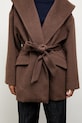 Шерстяное пальто Answear.LAB WA25.KPD003 коричневый