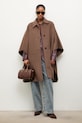 Answear.LAB palton de lana maro WA25-KPD008