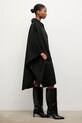 Vlnený kabát Answear.LAB WA25-KPD008 čierna