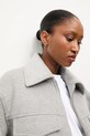 Answear.LAB cappotto in lana WA25-KPD011 grigio