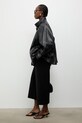 Answear.LAB giacca di mezza stagione da donna in pelle MELIA nero WA00