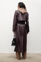 Oblečenie Kožený trenčkot Answear.LAB WA25-KUD031 burgundské