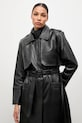 Шкіряний тренч Answear.LAB чорний WA25-KUD031