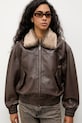 Answear.LAB kurtka skórzana brązowy WA25-KUD033