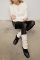 Answear.LAB scaldamuscoli con lana beige ocieplacze na kostki