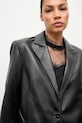 Kožené sako Answear.LAB čierna WA25-MKD009