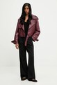 Biker jakna Answear.LAB B9665.ILK bordo WA25