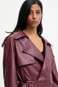 Biker jakna Answear.LAB bordo B9665.ILK