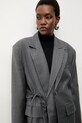 Answear.LAB marynarka z domieszką wełny szary lab2.tos