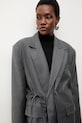 Answear.LAB marynarka z domieszką wełny szary lab2.tos