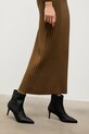 Кожаные полусапожки Answear.LAB без утепления чёрный 18641