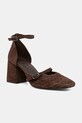Answear.LAB czółenka zamszowe 5-8 cm brązowy 19562