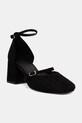 Answear.LAB czółenka zamszowe 5-8 cm czarny 19562