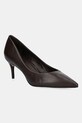 Answear.LAB szpilki skórzane 5-8 cm brązowy 439012D