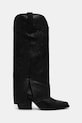 Încălțăminte Answear.LAB cizme de piele 24FW185 negru