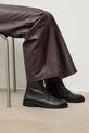Кожаные полусапожки Answear.LAB без утепления чёрный 6261