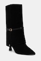 Answear.LAB botki zamszowe nieocieplane czarny AN-58629-621H-L