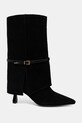 Answear.LAB botki zamszowe AN-58629-621H-L czarny WA25