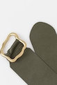 Kožený pásek Answear.LAB C-011.hak zelená WA25