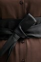 Δερμάτινη ζώνη Answear.LAB μαύρο P1455.hak