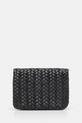 Answear.LAB portofel de piele M035.plecione.hak negru WA25